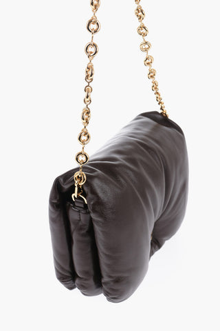 Padded Soft Leather GOYA Bag with Chain Shoulder Strap