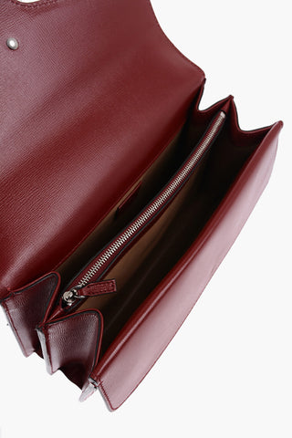 Leather and Raffia DIONYSUS Shoulder Bag with All-Over Monogram