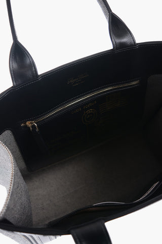 Borsa Tote CALL ME VIVIER In Canvas Con Rifiniture in Pelle e Dettagli in in gros grain