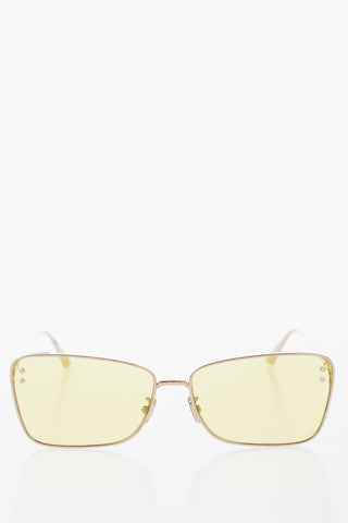 Squared MISSDIOR Sunglasses with Golden-Frame