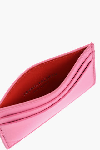 Solid Color Leather Card Holder