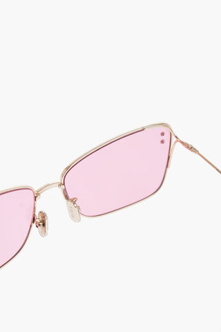 Squared MISSDIOR Sunglasses with Golden-Frame