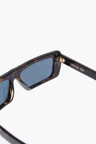 Tortoiseshell rectangular Frame DIORSIGNATURE Sunglasses