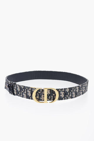 Reversible 30 MONTAIGNE BASIC Belt with Golden Buckle 35mm