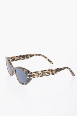 Tortoiseshell DIOR SIGNATURE Oval Sunglasses