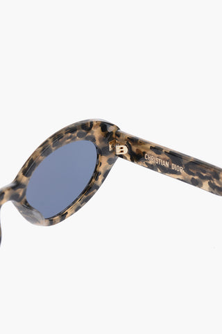 Tortoiseshell DIOR SIGNATURE Oval Sunglasses