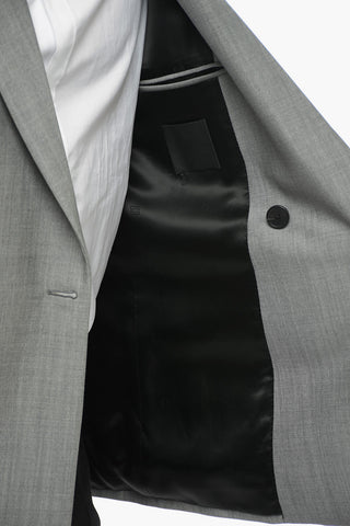 Blazer in Misto Lana con Chiusura a Lucchetto