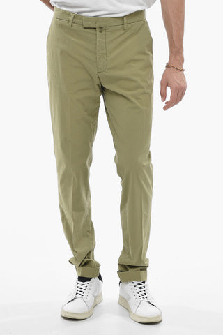 Slim Fit Trousers with Welt Pockets