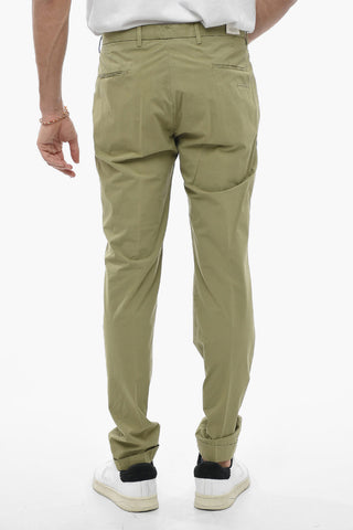 Slim Fit Trousers with Welt Pockets