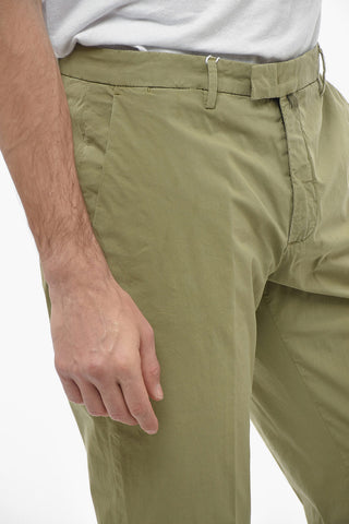 Slim Fit Trousers with Welt Pockets