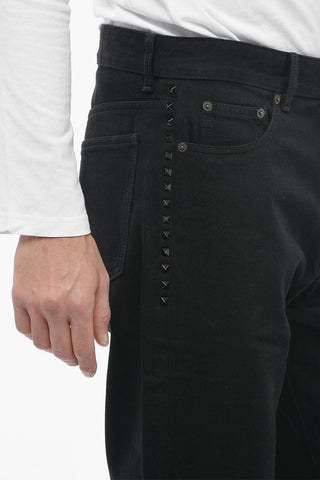 BLACK UNTITLED Jeans Con Borchie 20 cm