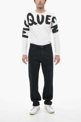 BLACK UNTITLED Jeans Con Borchie 20 cm