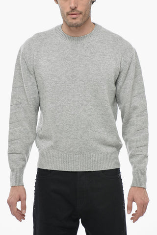 KNITWEAR Maglia Girocollo DIAG in Puro Cashmere