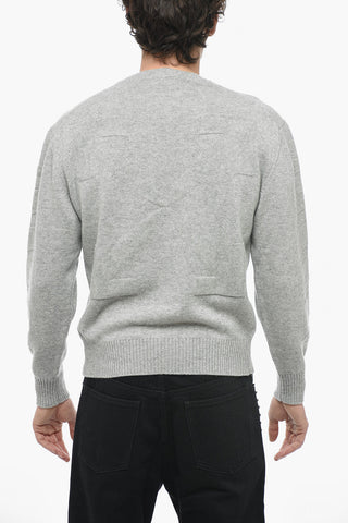 KNITWEAR Maglia Girocollo DIAG in Puro Cashmere
