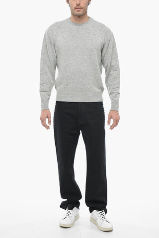 KNITWEAR Maglia Girocollo DIAG in Puro Cashmere