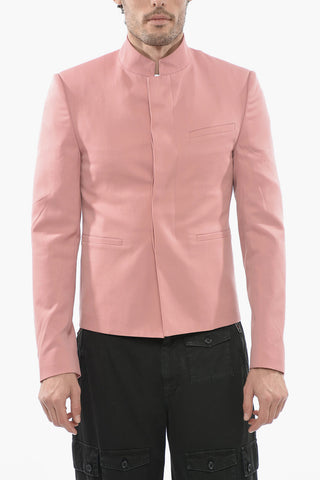 Wool Blazer with Hidden Placket