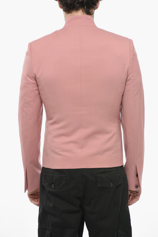 Wool Blazer with Hidden Placket