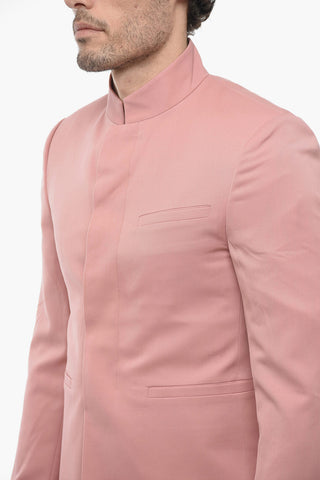 Wool Blazer with Hidden Placket
