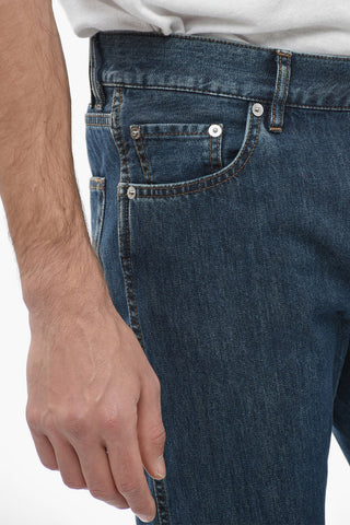 Regular Fit 5 Pockets Jeans 17,5cm