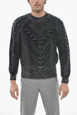 Maglia a Trecce con Baggy Fit