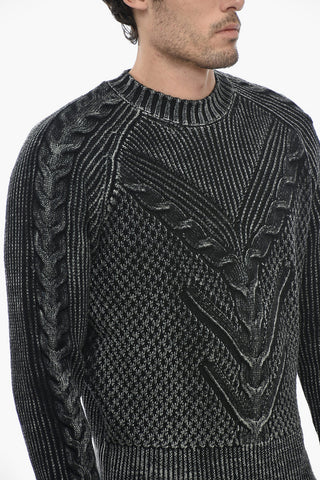 Maglia a Trecce con Baggy Fit