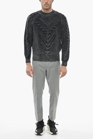 Maglia a Trecce con Baggy Fit
