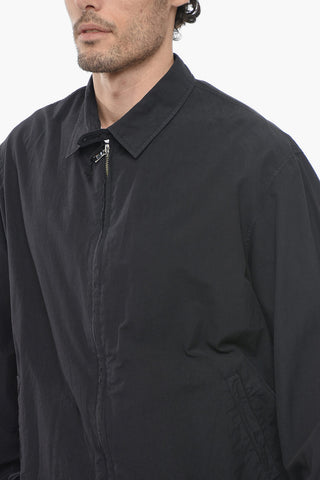 Cotton Bomber Jacket with Collar