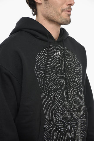 Brushed Cotton BODY STITCH Hoodie with Embroidery