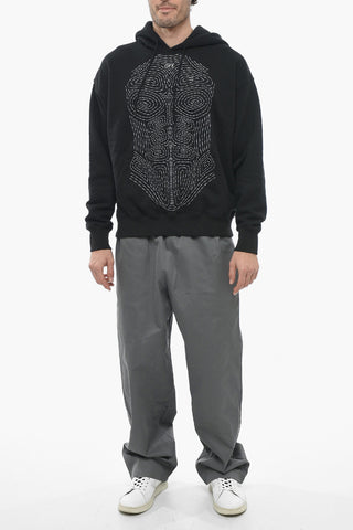 Brushed Cotton BODY STITCH Hoodie with Embroidery