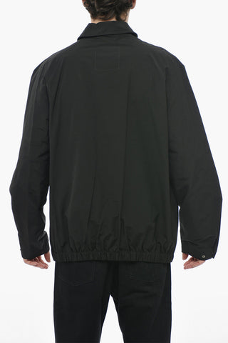 Cotton Blend Overshirt with Logoed Breast-pocket
