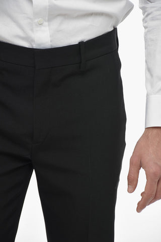 SEASONAL Wool WAVE TAG Pants with Ankle Zips