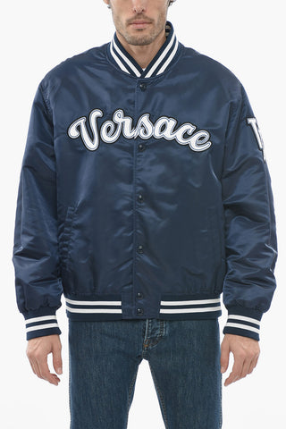 VARSITY Bomber Jacket with Embroidered Logo