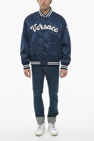 VARSITY Bomber Jacket with Embroidered Logo