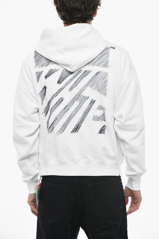 SEASONAL Front Zipped SCRIBBLE DIAG Hoodie
