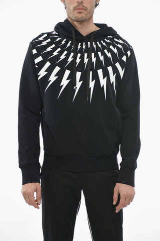 Brushed Cotton FAIRISLE THUNDERBOLT Hoodie