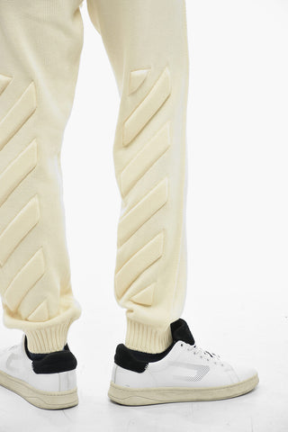 SEASONAL Knitted Cotton 3D DIAG Sweatpants