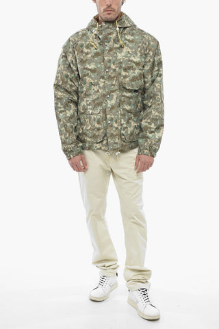 DRYVENT Camouflage Patterned Windbreaker with Utility Pockets
