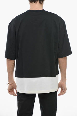 Slim Fit Double Layer Crew-Neck T-shirt
