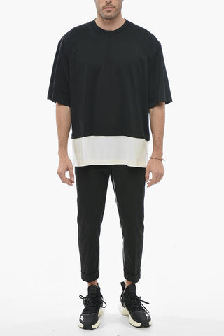 Slim Fit Double Layer Crew-Neck T-shirt