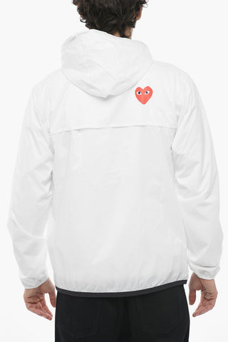 PLAY K-WAY X CDG Hooded Nylon Windbreaker