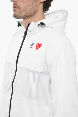 PLAY K-WAY X CDG Hooded Nylon Windbreaker