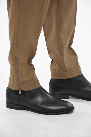Chino Trousers JAMIE Slim-Fit with Ankle Zip