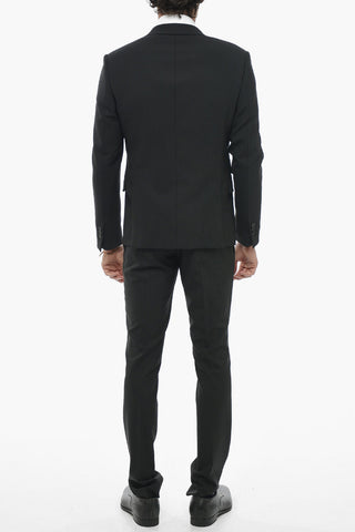 Abito Slim Fit in Misto Lana con Reverse Classico