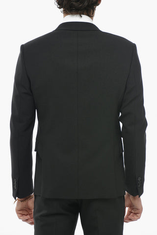 Abito Slim Fit in Misto Lana con Reverse Classico