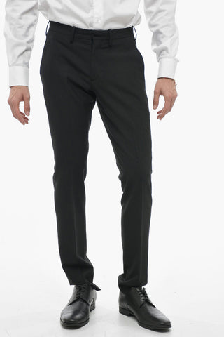 Abito Slim Fit in Misto Lana con Reverse Classico