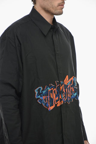 SEASONAL Camicia in Cotone GRAFFITI con Ricamo