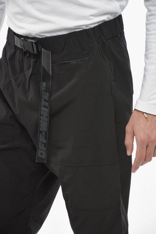Nylon INDUSTRIAL Pants with Safety Belt and Drawstringed Ankles