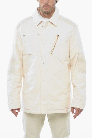 Padded Overshirt with Patch Detail