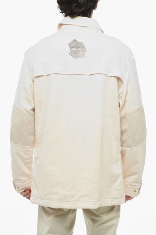 Padded Overshirt with Patch Detail