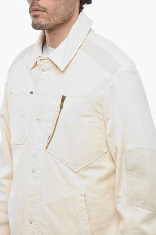 Padded Overshirt with Patch Detail